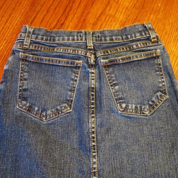 Forever 21 Blue Denim Pencil Skirt Knee Length Size XS - Picture 4 of 5